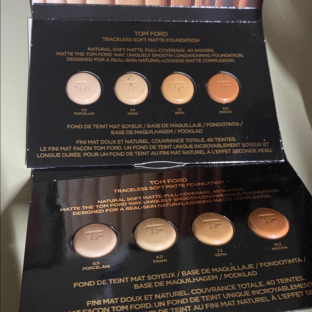 Tom Ford Traceless Soft Matte Foundation 2 Blister Packs | 4 Shades Fawn Sepia